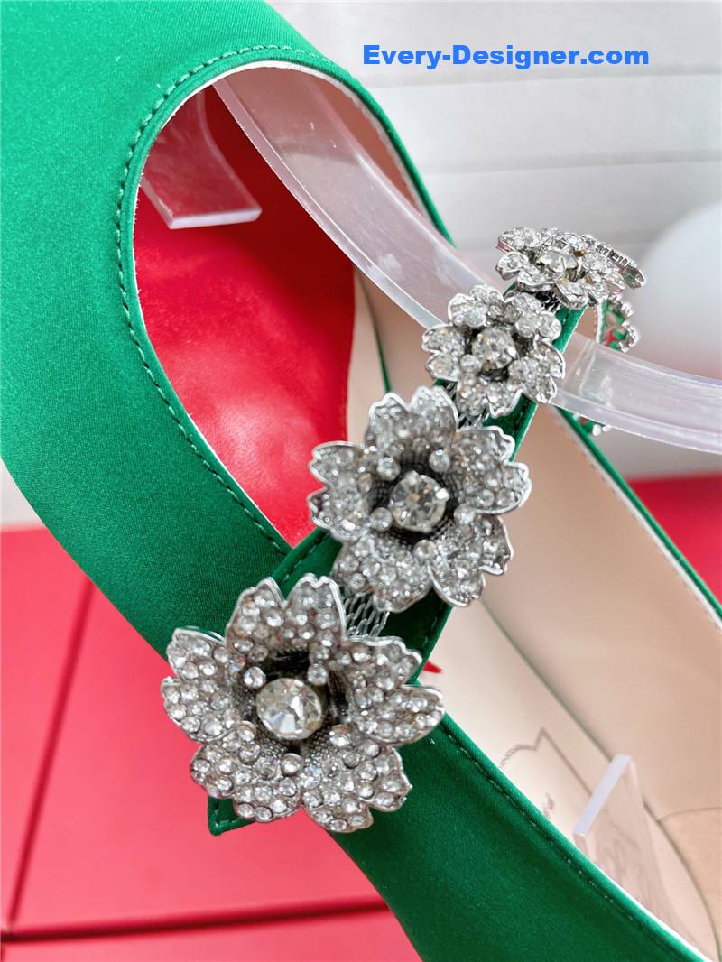 roger u1u1er wedding shoes snow d1am0nd series high heels