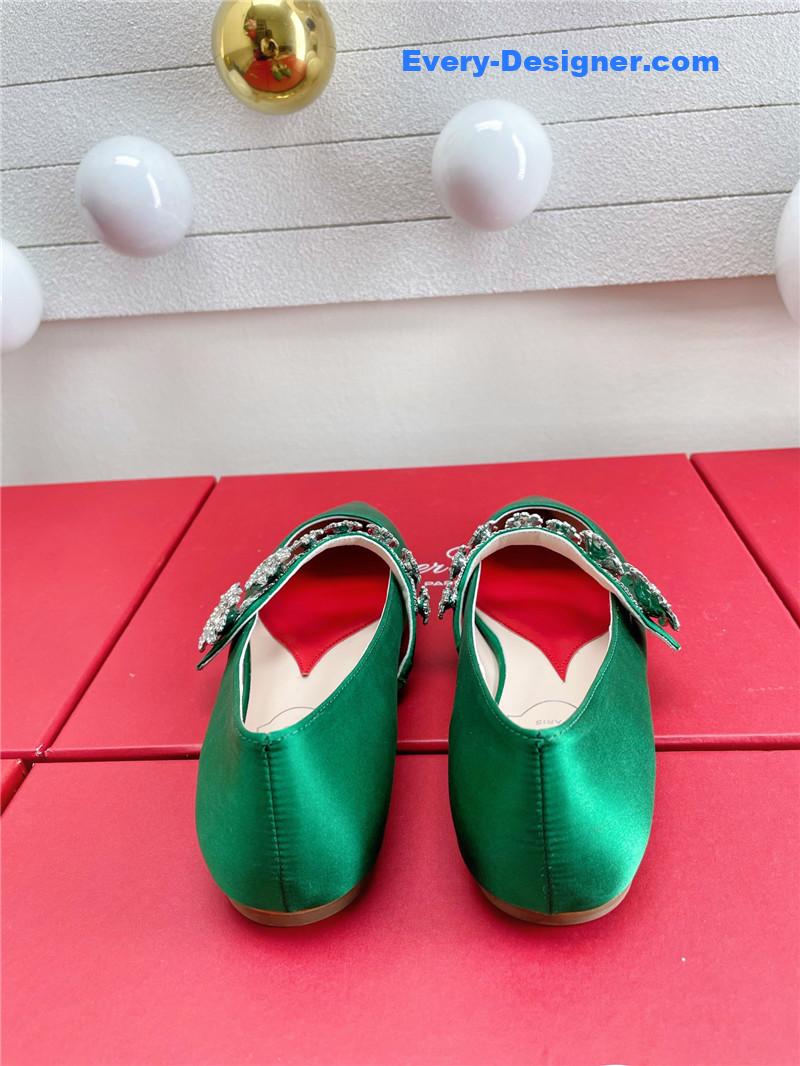 roger u1u1er wedding shoes snow d1am0nd series high heels