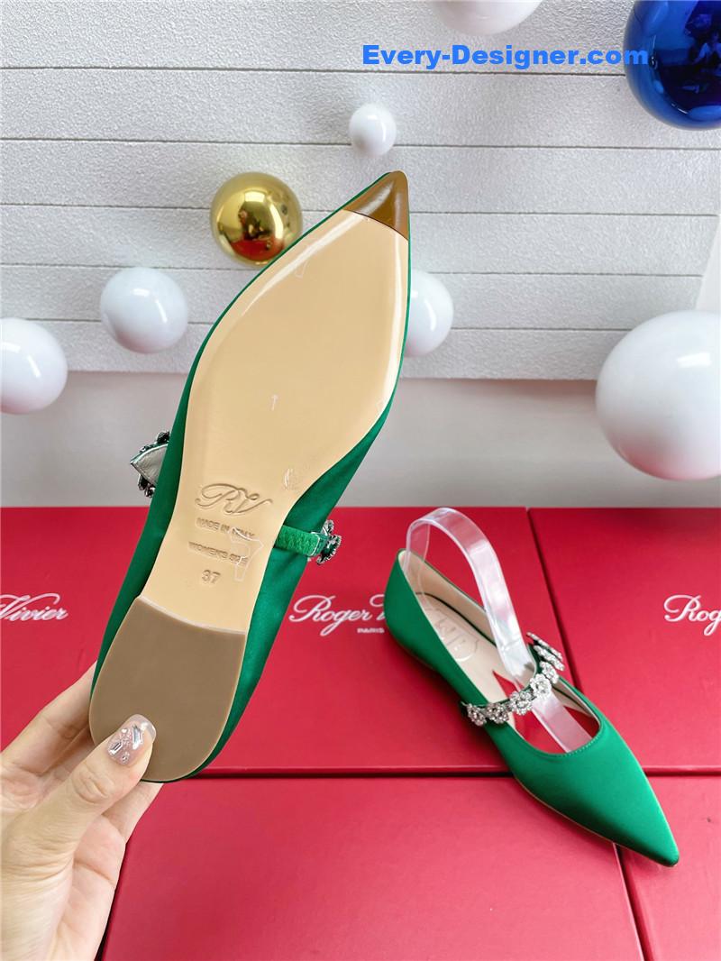 roger u1u1er wedding shoes snow d1am0nd series high heels