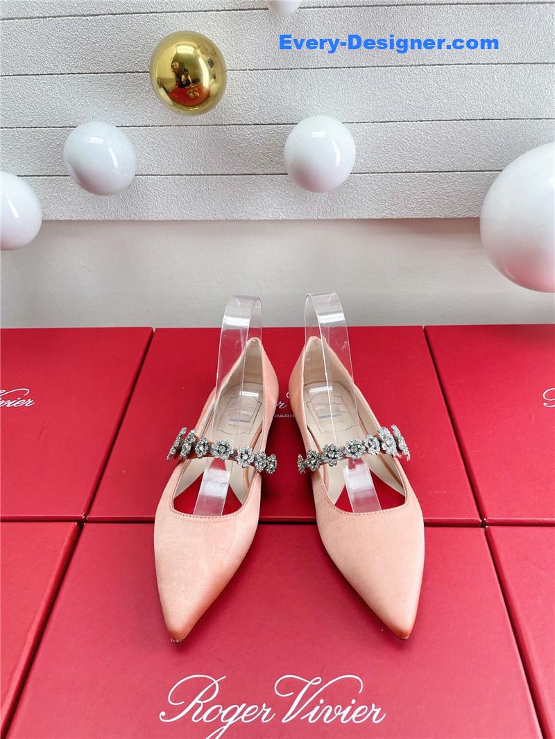roger u1u1er wedding shoes snow d1am0nd series high heels