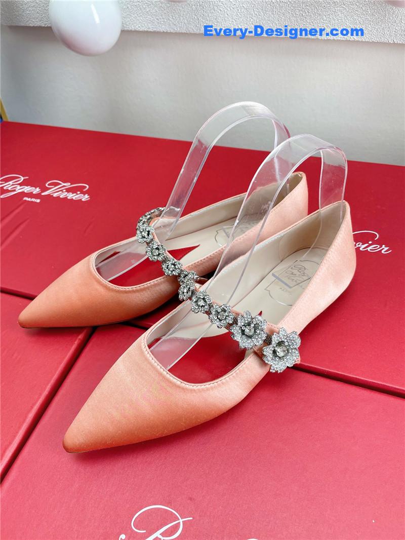roger u1u1er wedding shoes snow d1am0nd series high heels