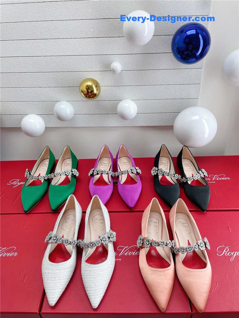 roger u1u1er wedding shoes snow d1am0nd series high heels