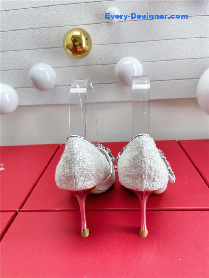 roger u1u1er wedding shoes snow d1am0nd series high heels