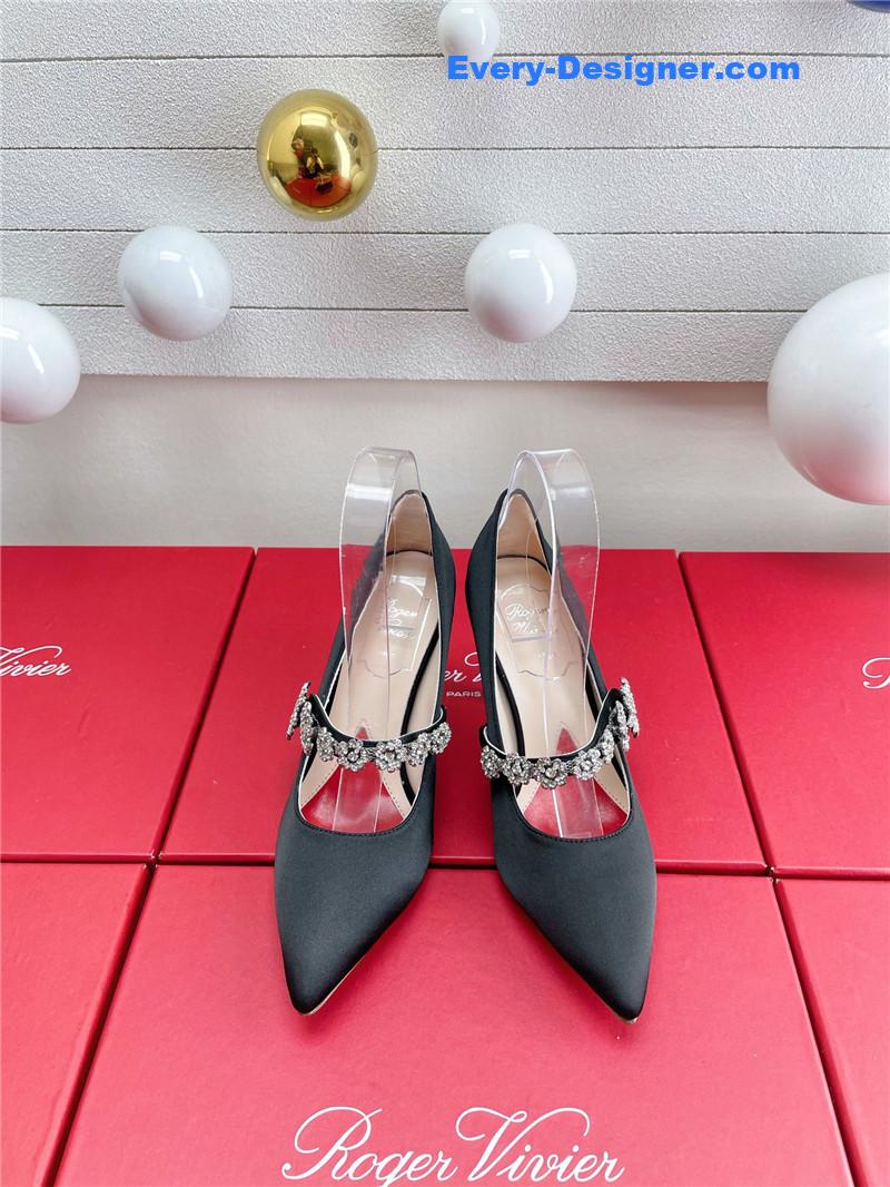 roger u1u1er wedding shoes snow d1am0nd series high heels