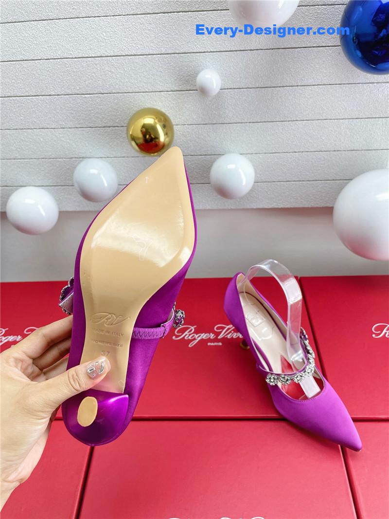 roger u1u1er wedding shoes snow d1am0nd series high heels