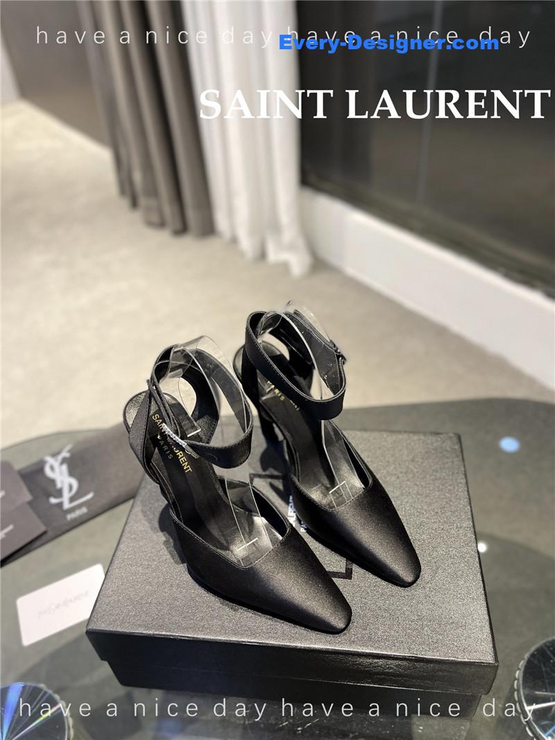 Y51 fanny crepe satin slingback pumps