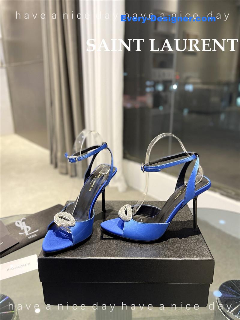 Y51 pointed crepe satin slingback pumps