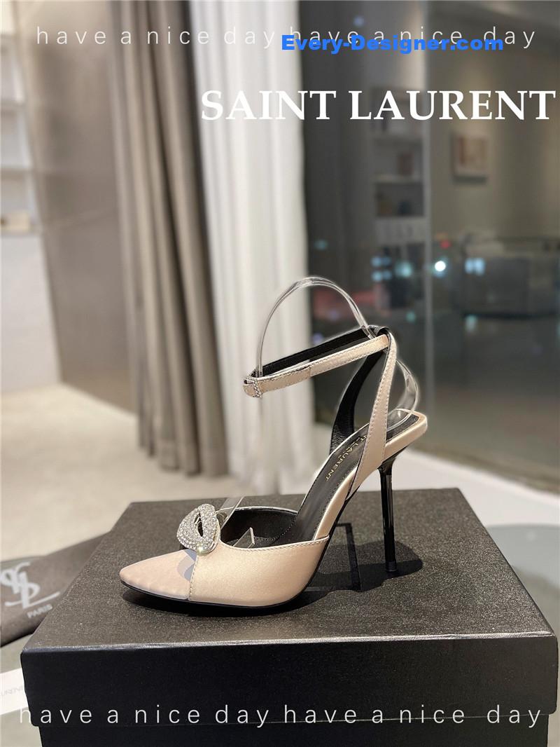 Y51 pointed crepe satin slingback pumps