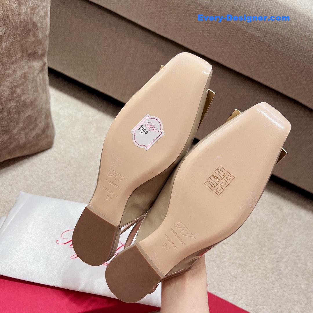 roger u1u1er square buckle chunky heel back sandals