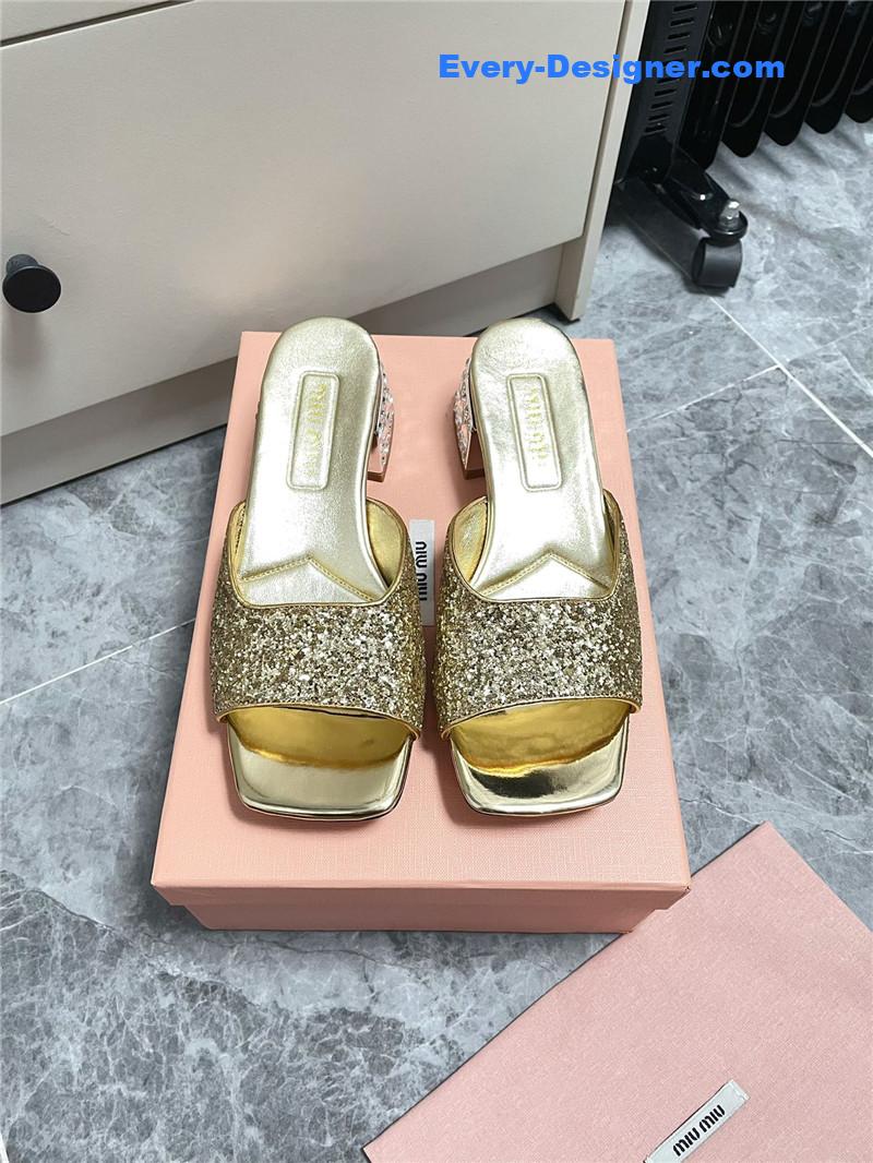 M1um1u new crystal slippers