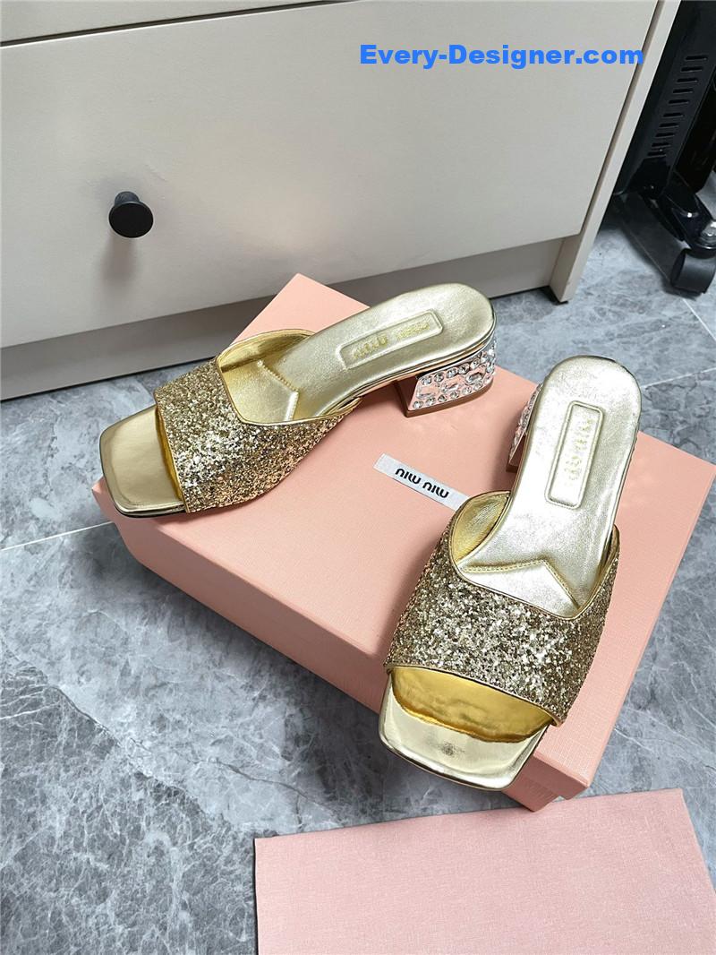 M1um1u new crystal slippers
