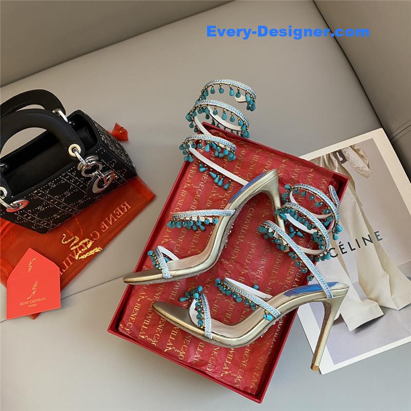 Classic snake wrap sandals