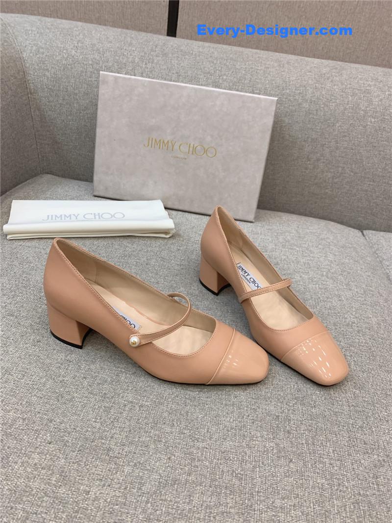 J1m*y Ch00 new thick heel mary jane shoes