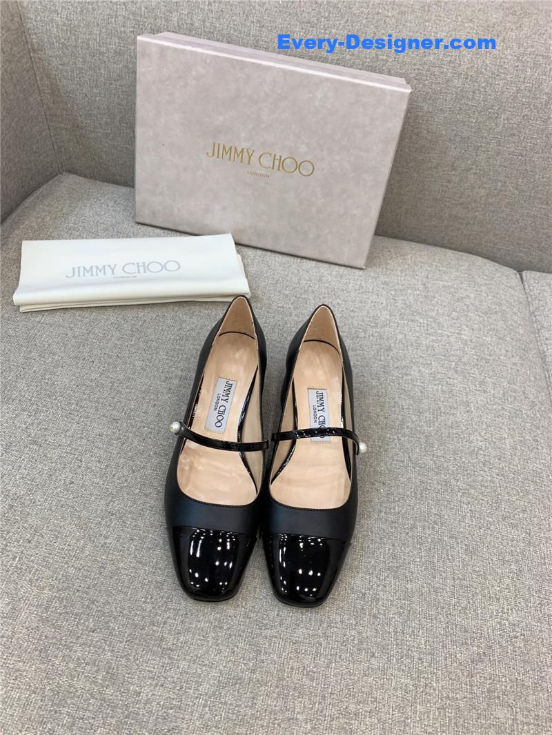 J1m*y Ch00 new thick heel mary jane shoes