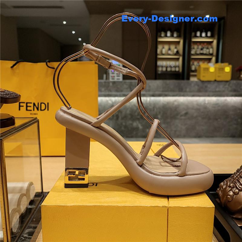 F**di color block haute couture sandals