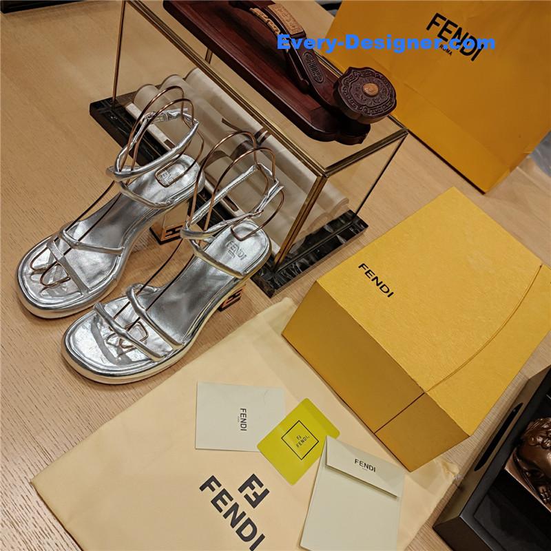 F**di color block haute couture sandals