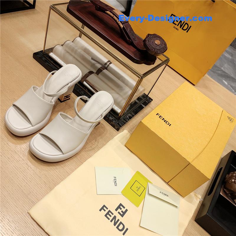 F**di block heel sandals