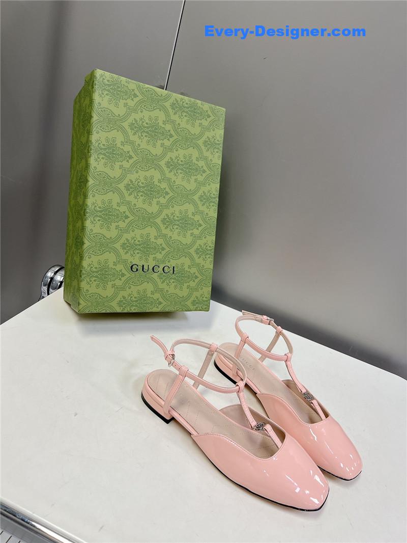 Gvc*1 double g hardware buckle embellished sandals
