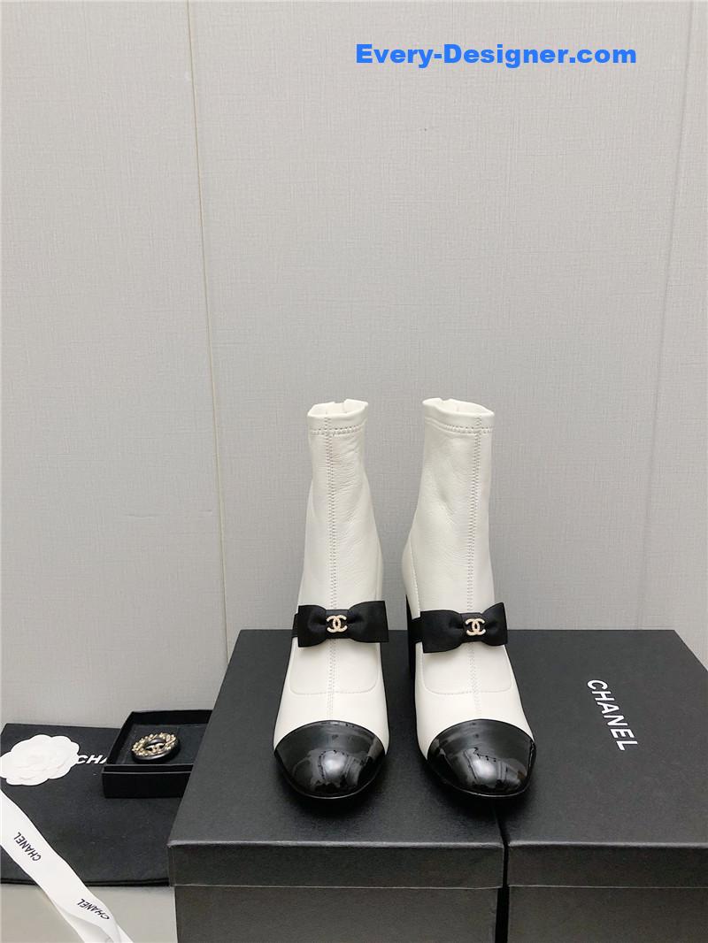 CC explosion bow snow white short boots