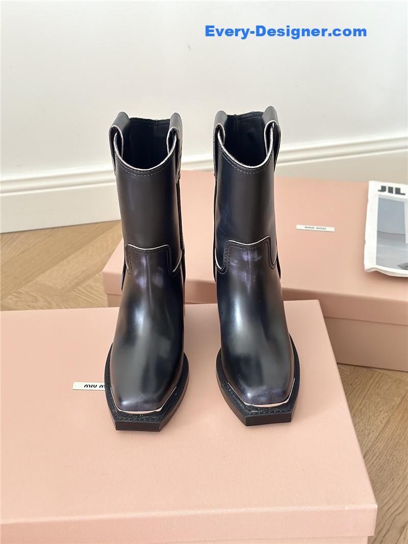 M1um1u new western cowboy boots knight boots