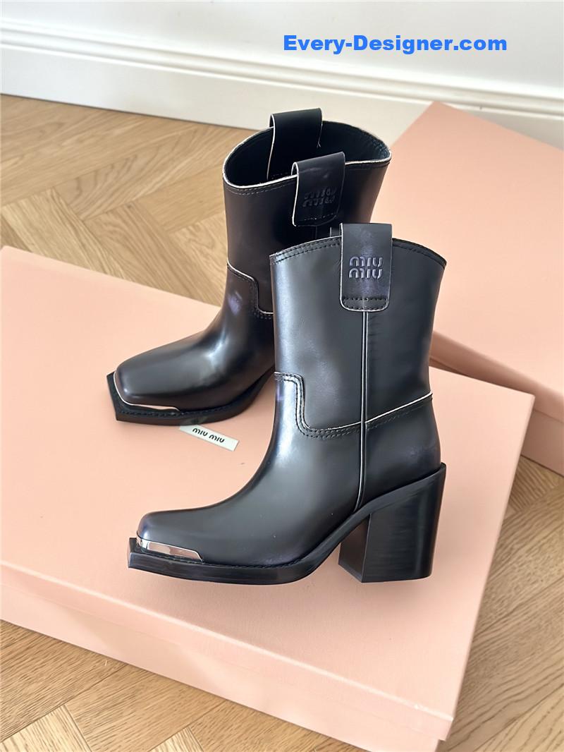 M1um1u new western cowboy boots knight boots
