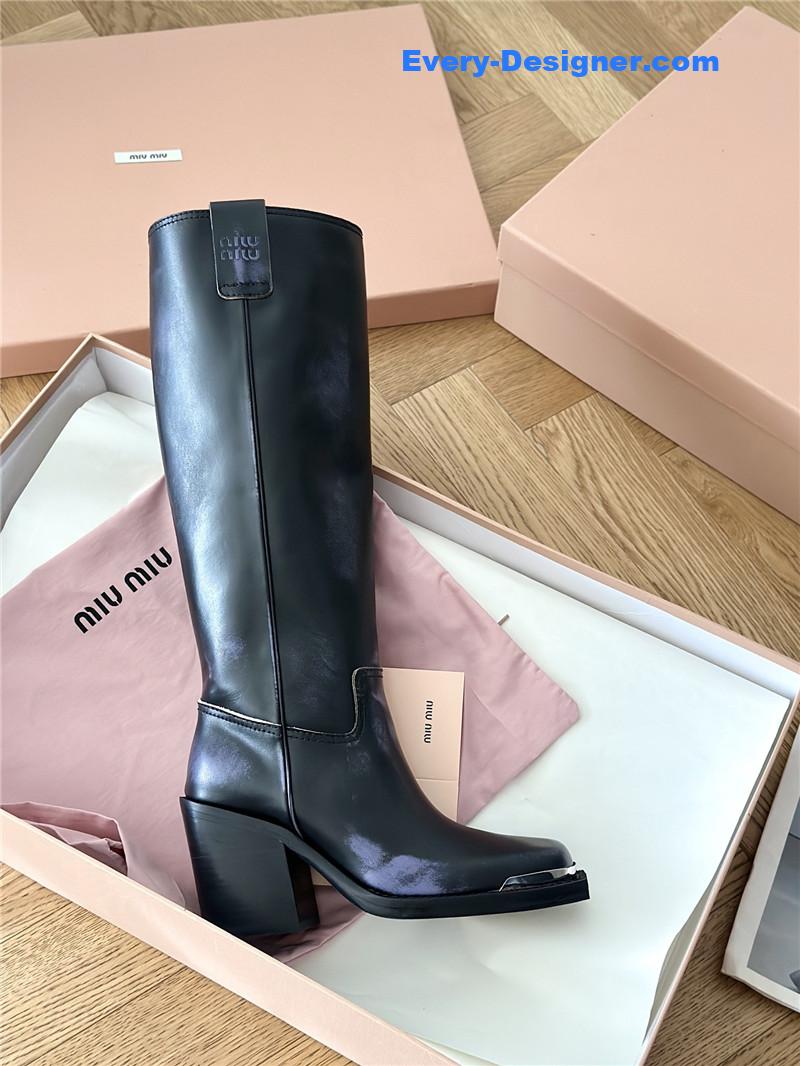 M1um1u new western cowboy boots knight boots