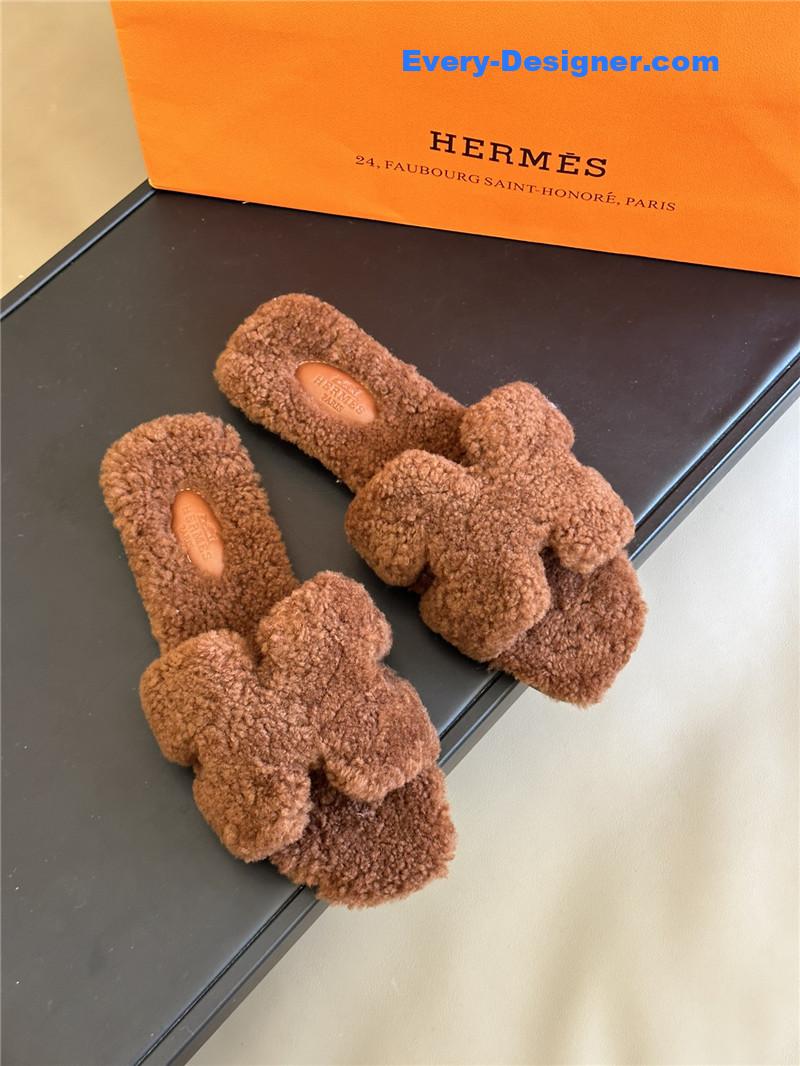 H**me5 fur roll cake hair h slippers