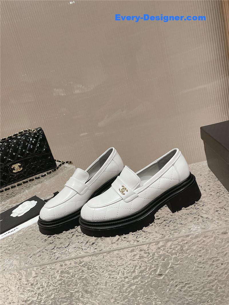 CC calfskin lozenge shoes