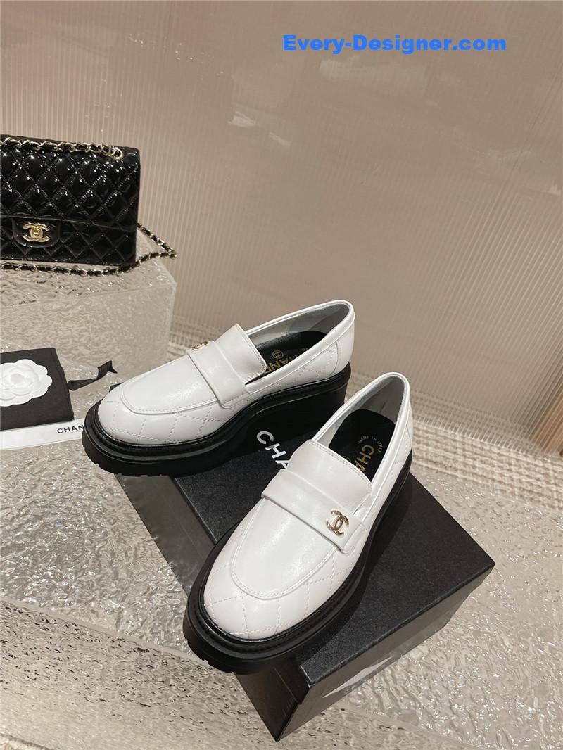 CC calfskin lozenge shoes