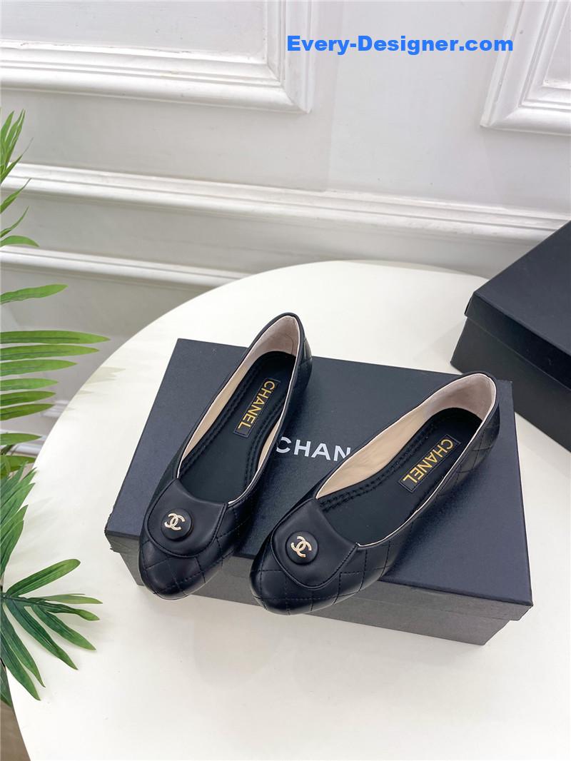 CC counter catwalk style ribbed flat shoes