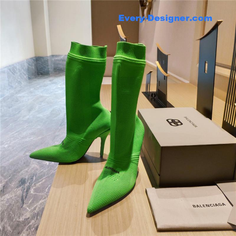 Ba1en*iaga high heel sock boots