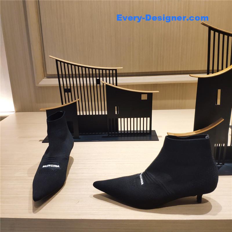 Ba1en*iaga high heel sock boots