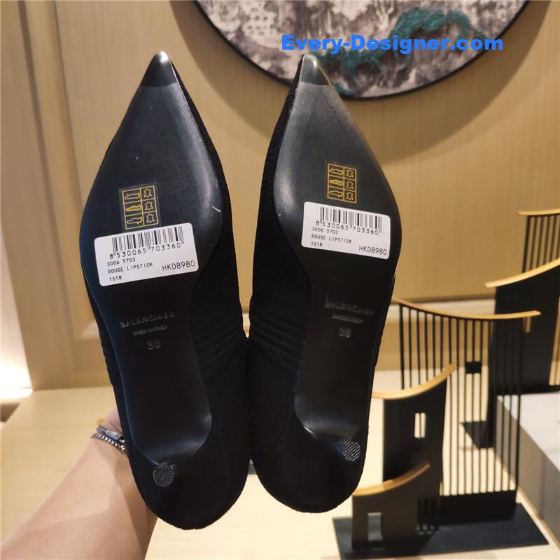 Ba1en*iaga high heel sock boots
