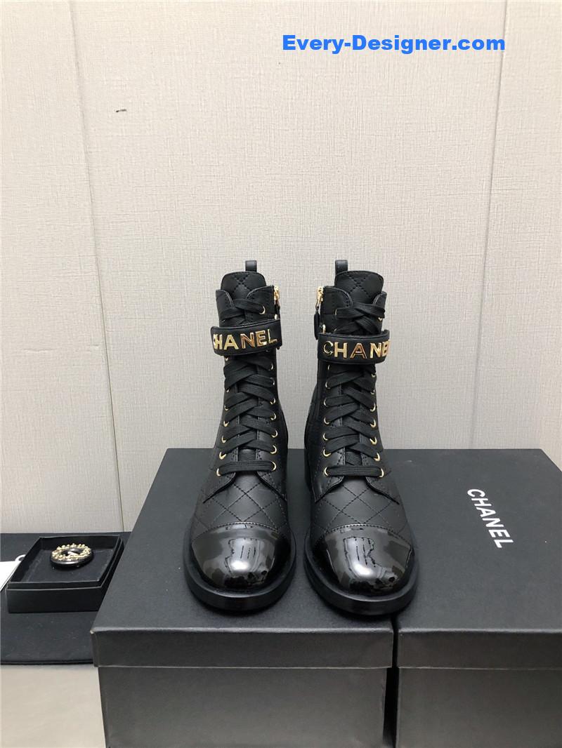 CC leather outsole martin boots