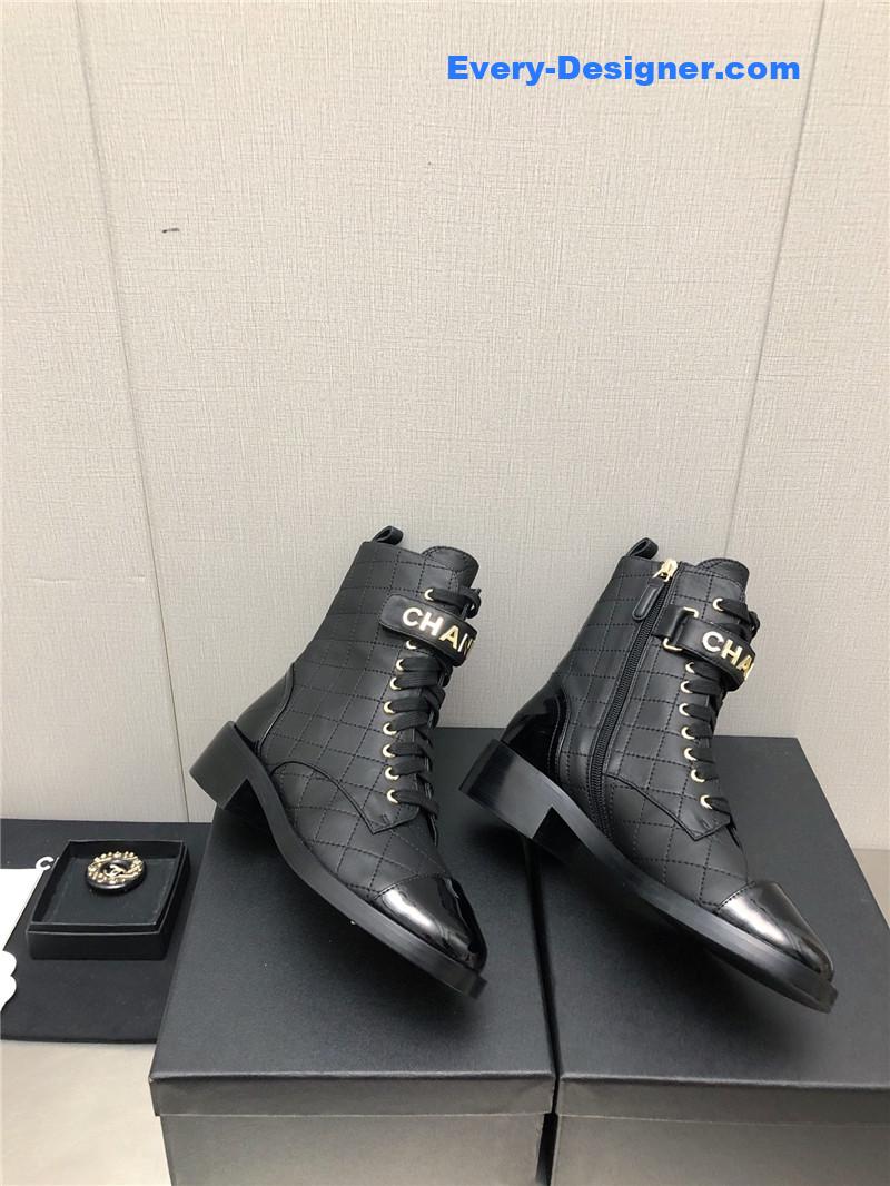CC leather outsole martin boots
