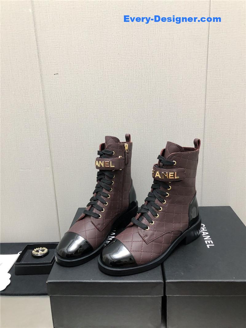 CC leather outsole martin boots