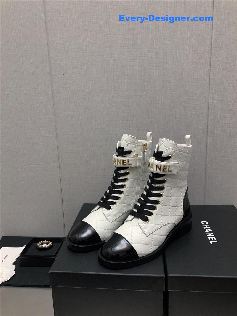 CC leather outsole martin boots
