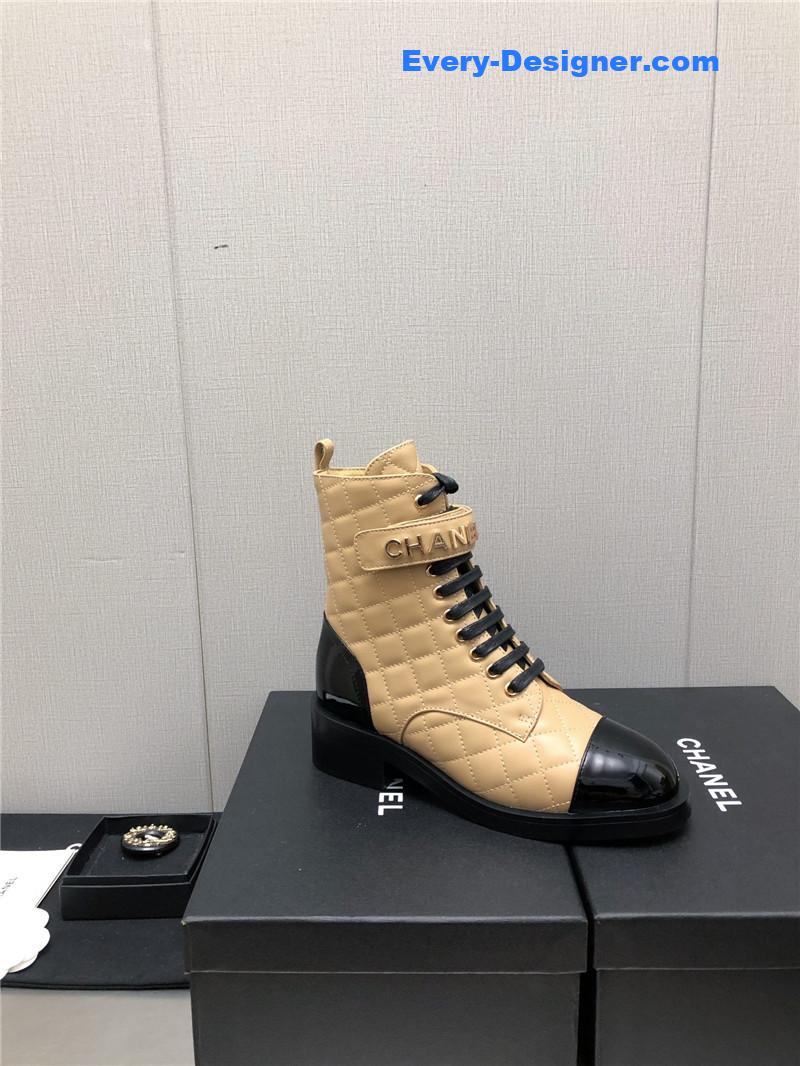 CC leather outsole martin boots