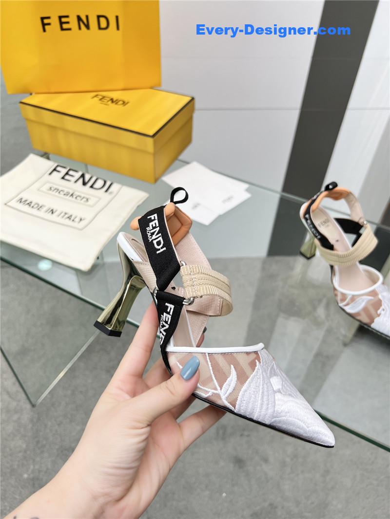F**di slingback hummingbird pumps