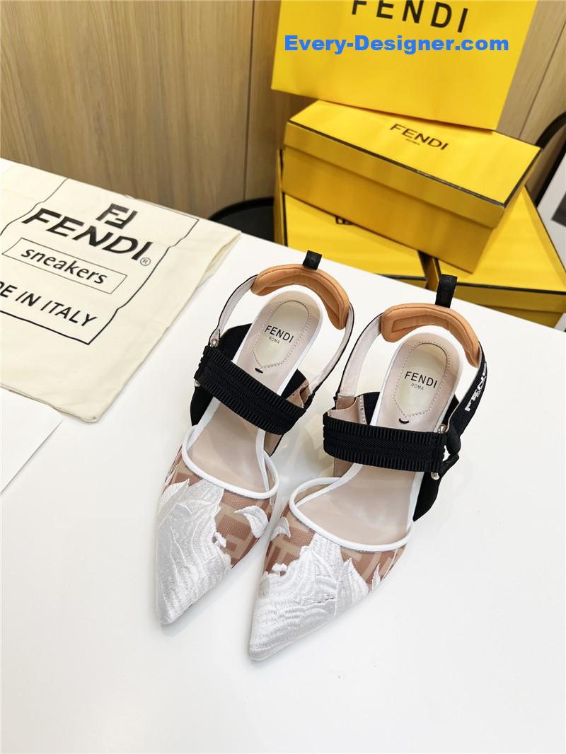 F**di slingback hummingbird pumps