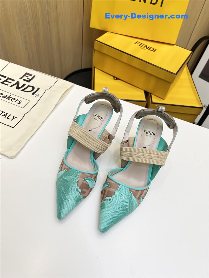 F**di slingback hummingbird pumps