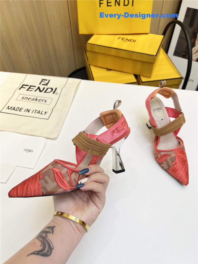 F**di slingback hummingbird pumps