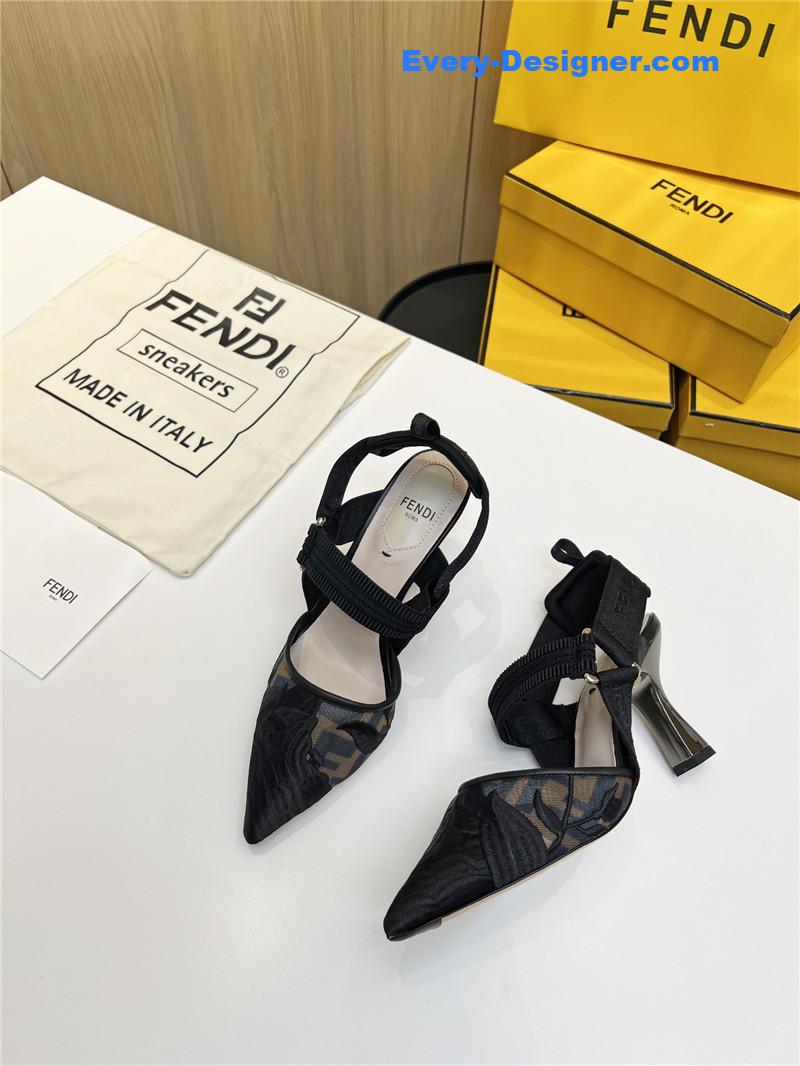 F**di slingback hummingbird pumps