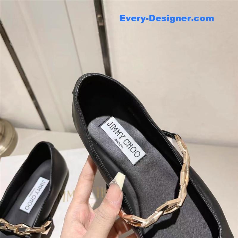 J1m*y Ch00 bow pearl ballet flats