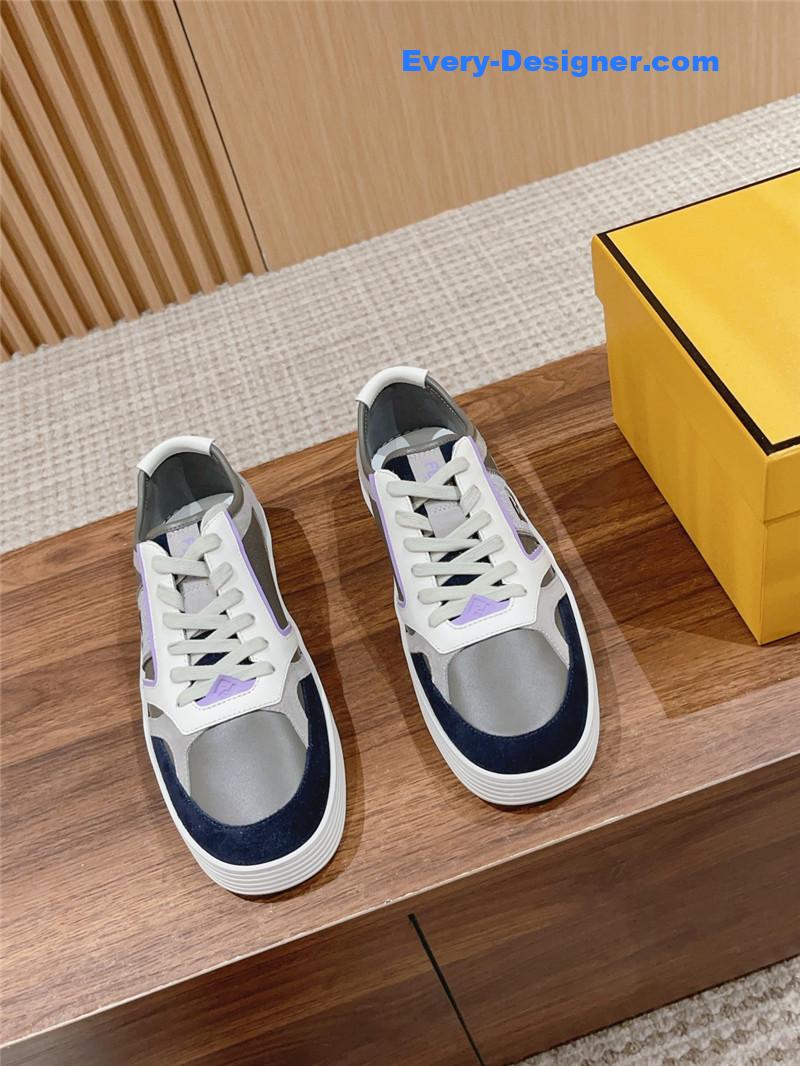 F**di color block lace up sneakers