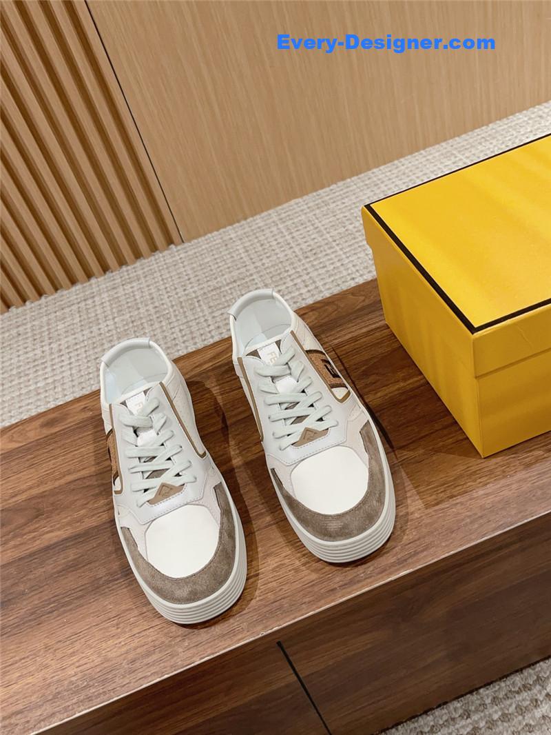 F**di color block lace up sneakers