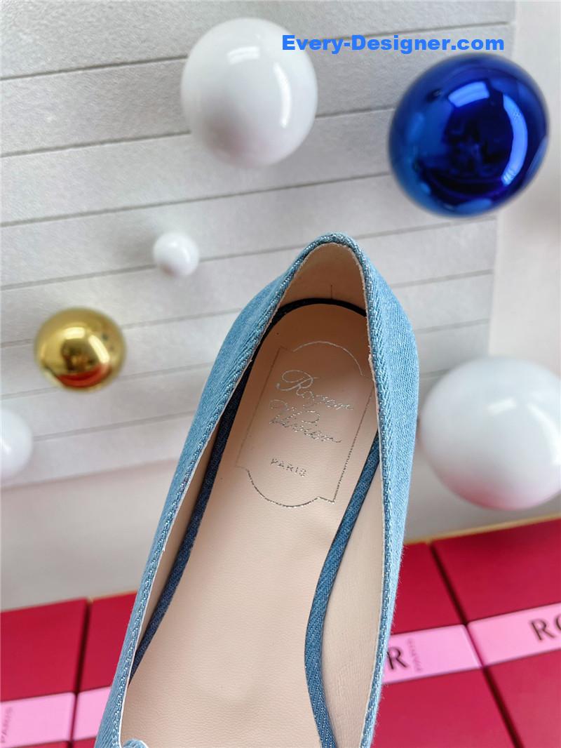 roger u1u1er pearl embroidered buckle loafers