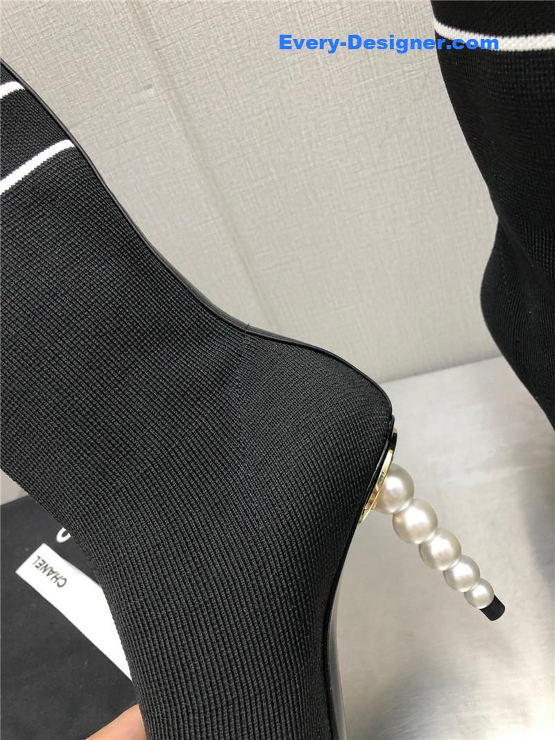 cc D1am0nd double c buckle stiletto boots
