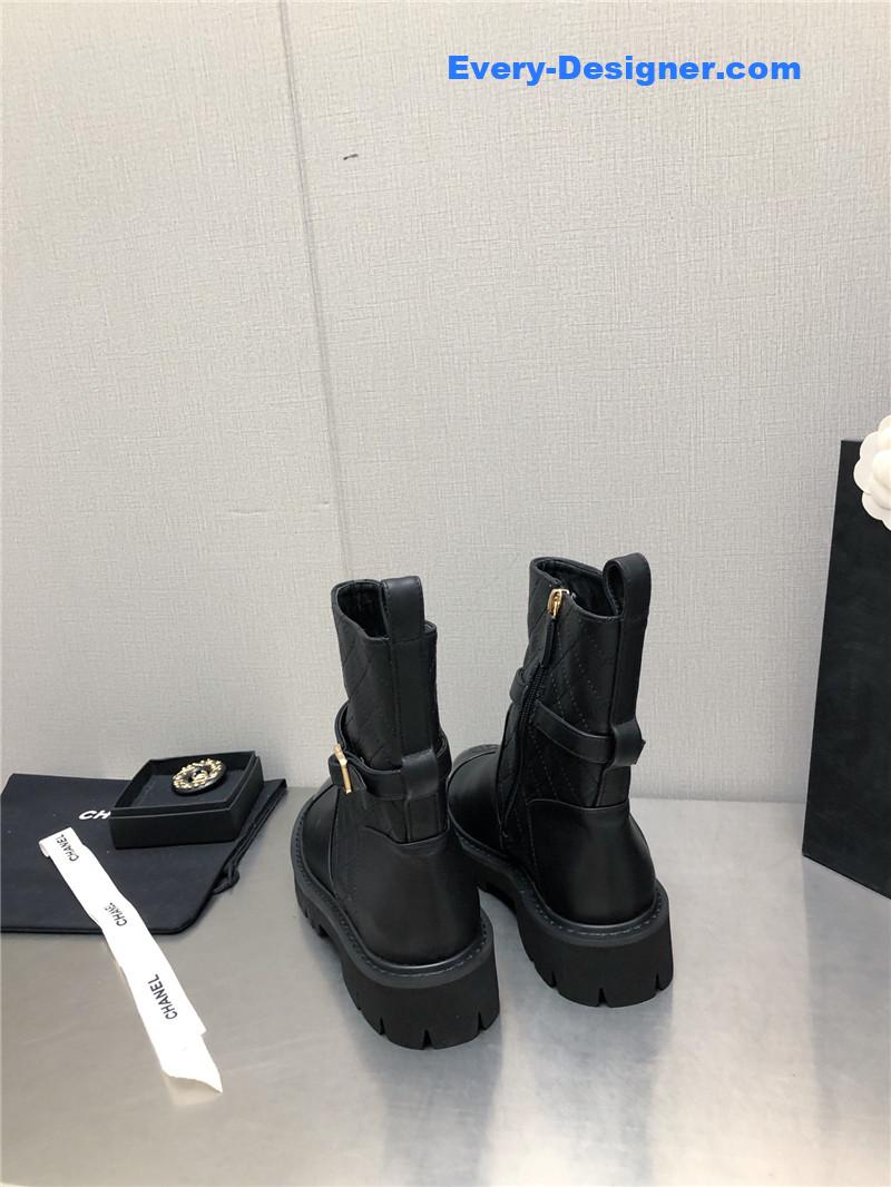 CC Double C Buckle Platform Martin Boots
