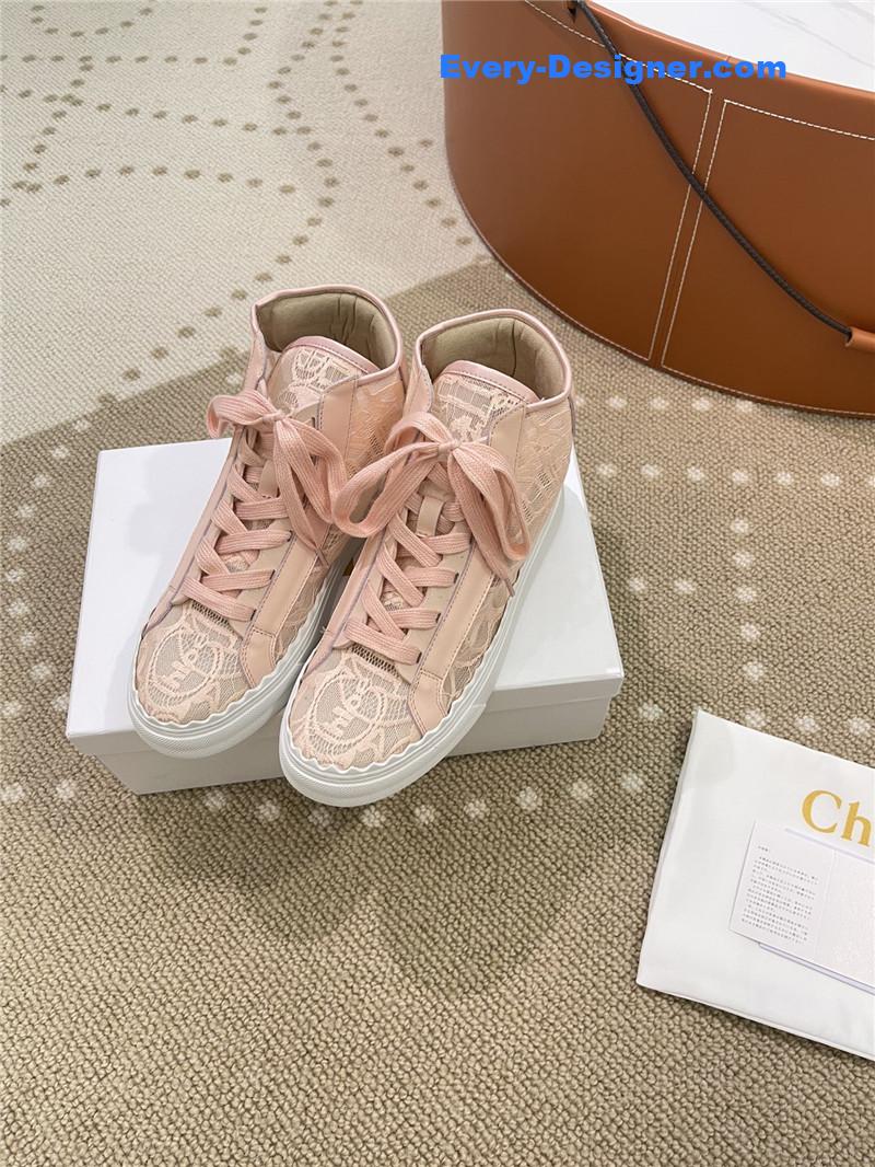Chloe Classic Petal Sole Summer Lace Loafers